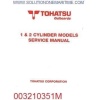 Tohatsu Outboard Service Manual Two Stroke 1 & 2 Cylinder Models 003210351M