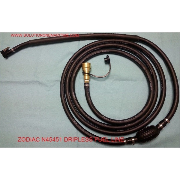 ZODIAC N45451 DRIPLESS FUEL LINE ASSY FOR EVINRUDE MULTIFUEL ENGINES