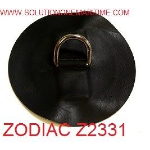Zodiac Z2331 D-Ring Hypalon Black 25mm Uncoated