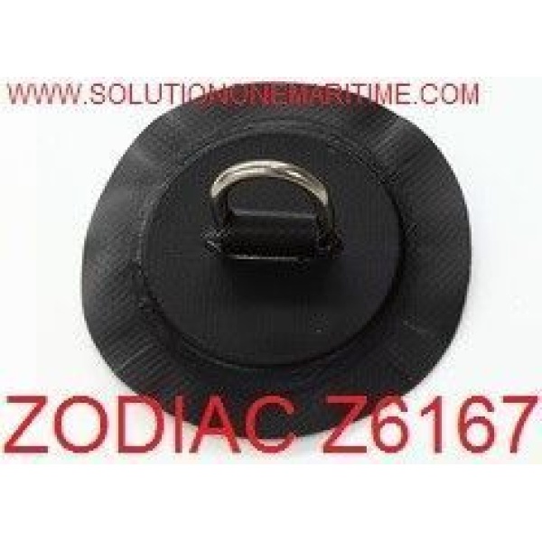 Zodiac Z6167 D-Ring PVC Black 25mm Uncoated