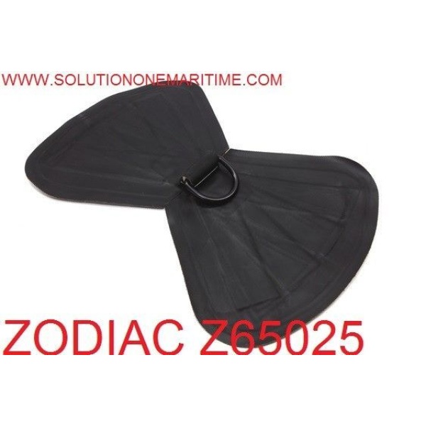 Zodiac Z65025 D-Ring Double Heavy Duty Tow Hypalon Black Coated