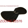 Zodiac Z2576 D-Ring Heavy Duty Tow Hypalon Black Uncoated