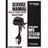 Tohatsu Outboard Service Manual Four Stroke 2 hp, 2.5 hp & 3.5 hp A Models 003210580