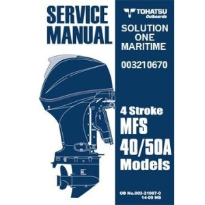 Tohatsu Outboard Service Manual Four Stroke 40 HP & 50 HP A Models 003210670