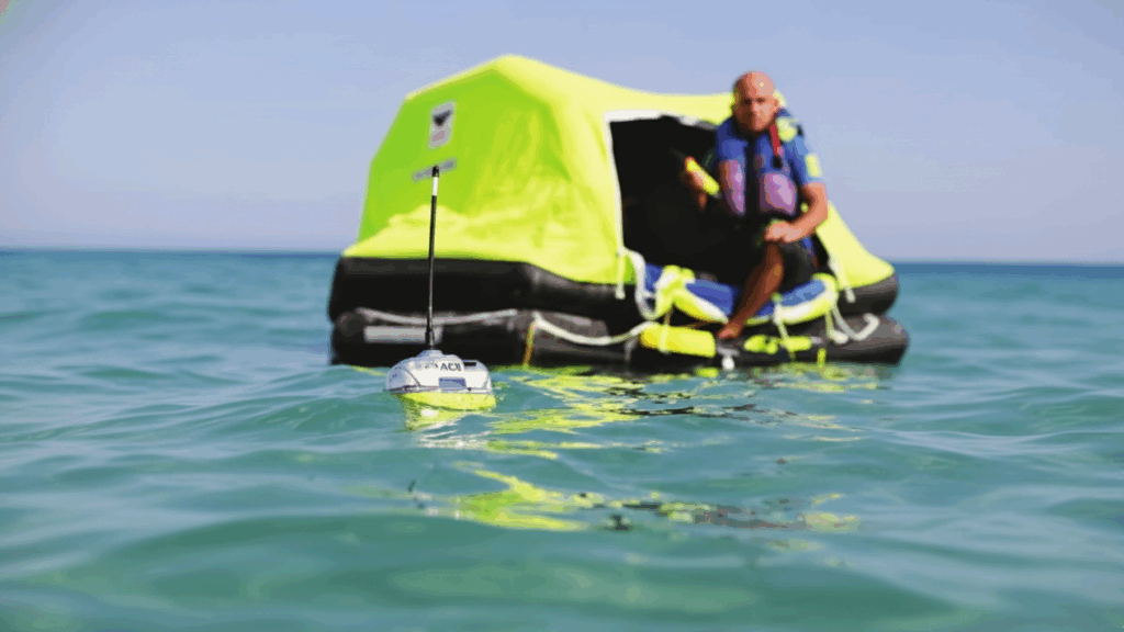 ACR EPIRB in emergency use 