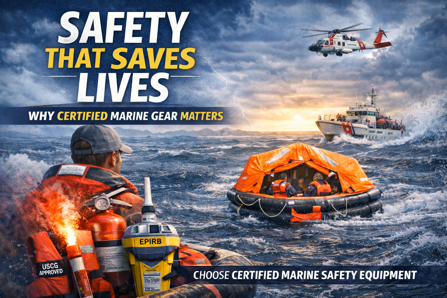 Choose Certified Marine Safety Equipment