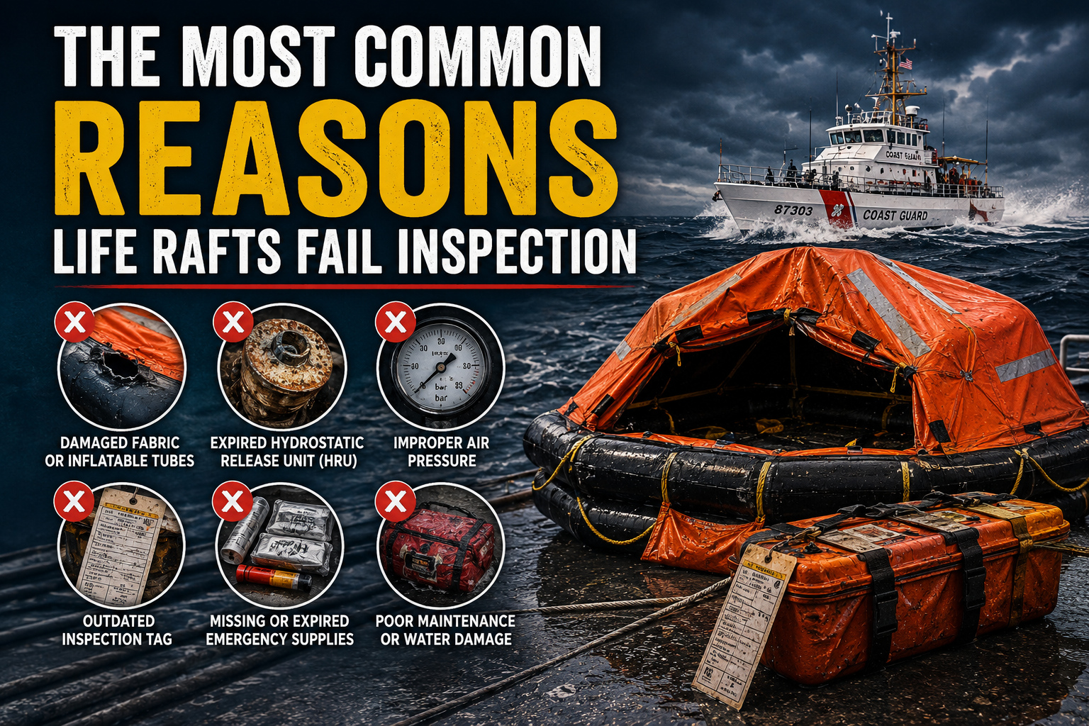 Life raft inspection checklist for Florida offshore boaters